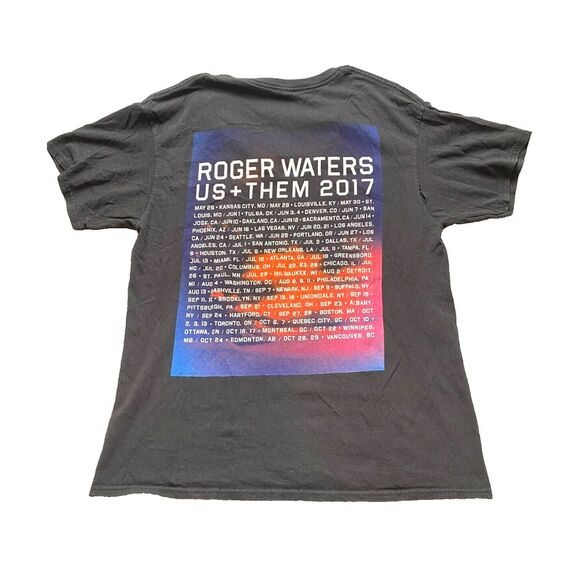 Roger Waters Us Them Shirt Adult Large Black 2017 Tour Band Pink Floyd Mens - Picture 5 of 10